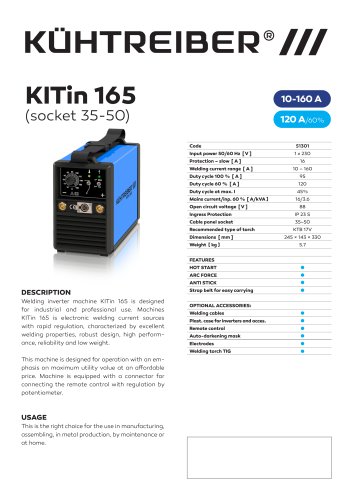 KITin 165 (socket 35-50)