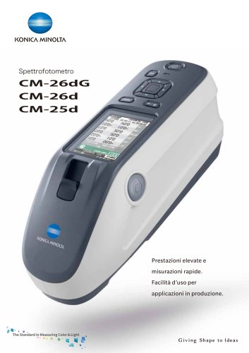 Spettrofotometri portatili CM-26dG / CM-26d / CM-25d
