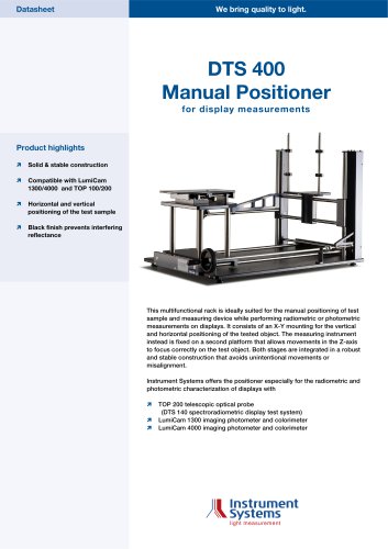 THE DTS 400 SYSTEM