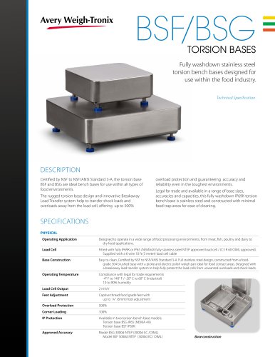 BSF / BSG Torsion Bases