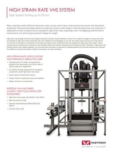 HIGH STRAIN RATE VHS SYSTEM