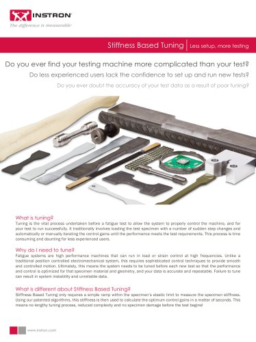 Instron Stiffness Based Tuning