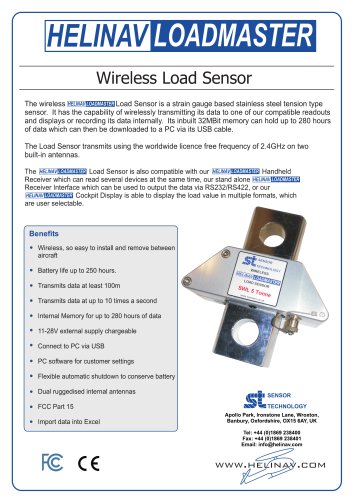 HeliNav LoadMaster Wireless Load Sensor