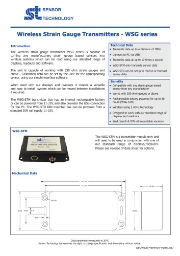 Wireless Strain Gauge Transmitters