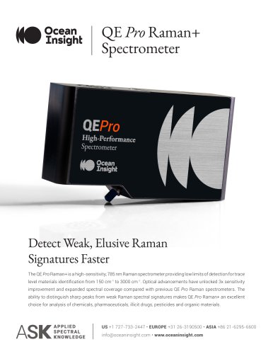 QE Pro Raman+ Spectrometer