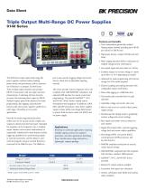 Triple Output Multi-Range DC Power Supplies 9140 Series