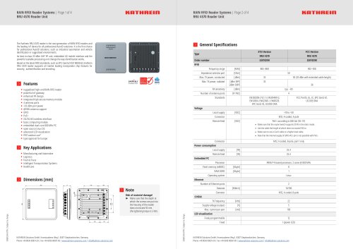 RRU 4570 Reader Unit