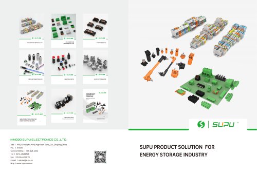 SUPU PRODUCT SOLUTION FOR ENERGY STORAGE INDUSTRY
