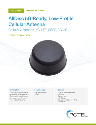 AllDisc 5G-Ready, Low-Profile Cellular Antenna