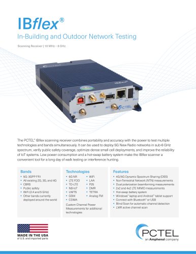 In-Building and Outdoor Network Testing