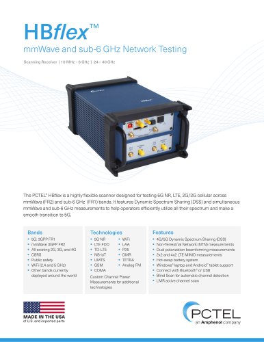 mmWave and sub-6 GHz Network Testing