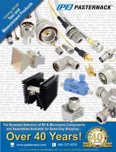 Catalog 2012B - Test and Measurement Products