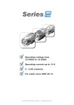 Series MC - multipin HV connectors up to 15 kVDC