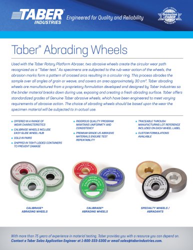 Taber Abrading Wheels
