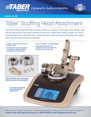 Taber Scuffing Head Attachment