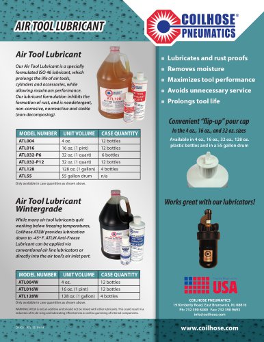 Air Tool Lubricant