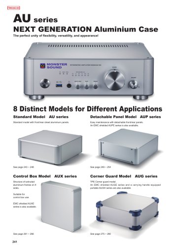AU series - ALUMINUM ENCLOSURE