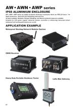 AW series - IP68 FLANGED ALUMINIUM ENCLOSURE