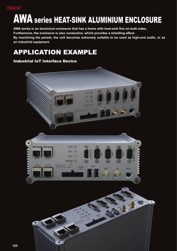 AWA series - HEAT-SINK ALUMINIUM ENCLOSURE