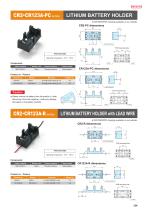 Battery Holder - CR2・CR123A-PC/R・BH-9V-2/3A/3P・SN・MP/MP-PC・BH211・MD series