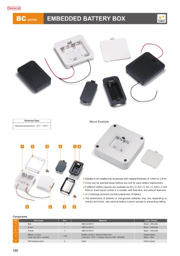 BC series - EMBEDDED BATTERY BOX
