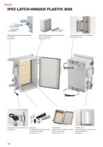 BCAP・BCPC series - IP65 LATCH-HINGED PLASTIC BOX