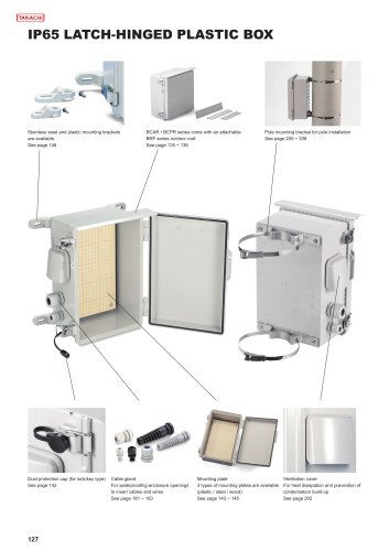 BCAR・BCPR series - IP65 ABS & POLYCARBONATE PLASTIC BOX with OUTDOOR ROOF