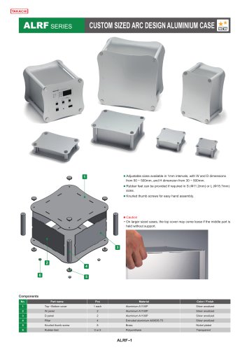 Custom Sized Arc Design Aluminium Case - ALRF series