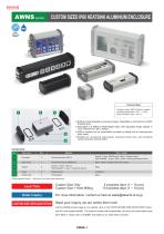Custom Sized IP68 Heatsink Aluminum Enclosure - AWNS series