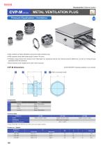 CVP-M series - METAL VENTILATION PLUG