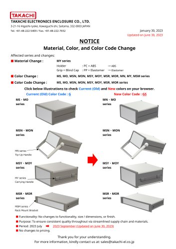 Desktop Enclosure with Tip-up Handle - MSN series