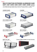 EXW series - IP65 ALUMINIUM CASE with CORNER GUARD