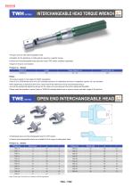 INTERCHANGEABLE HEAD TORQUE WRENCH - TWH_TWE series