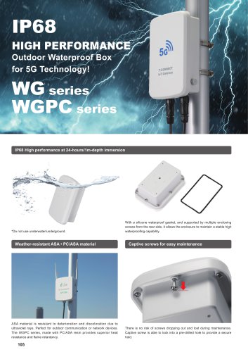 IP68 Plastic Enclosure with Ventilation Plug - WGV series
