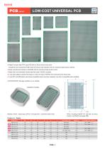PCB series - LOW COST UNIVERSAL PRINTED CIRCUIT BOARDS