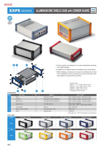 Standard & Flanged Aluminium EMC Shield Case - EXPE・EXEF series