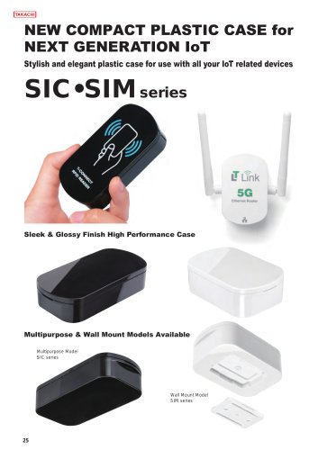 WALL MOUNT IoT SMALL PLASTIC ENCLOSURE - SIM series