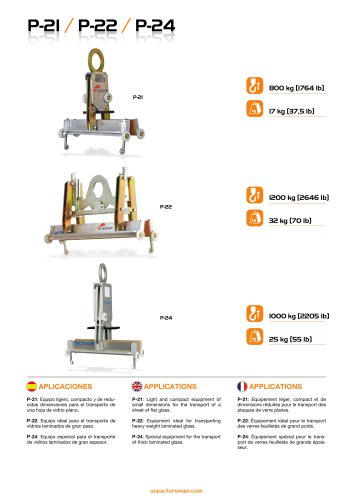 Glass lifting clamp P-21