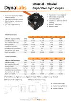 6000 SERIES UNIAXIAL MEMS GYROSCOPES