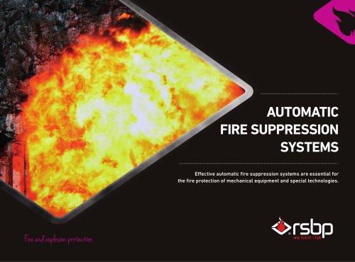 Catalogue - Automatic fire suppression systems