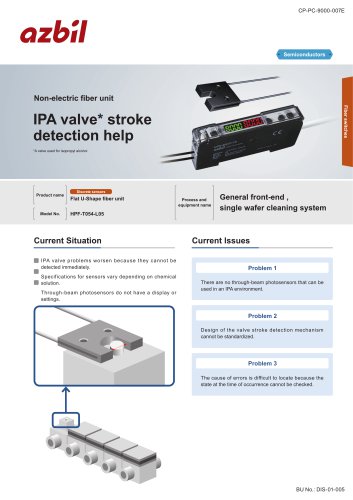 Valve stroke detection sensor