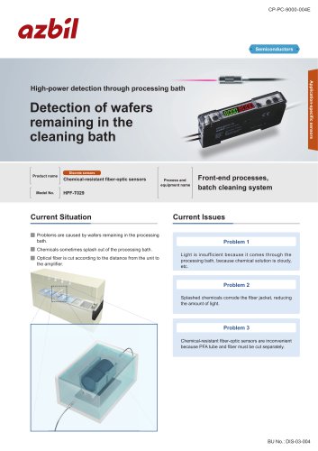 Wafer detection sensor