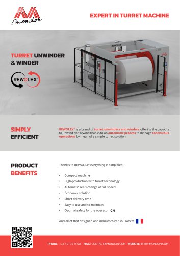 Rewolex Turret Unwinder & Winder