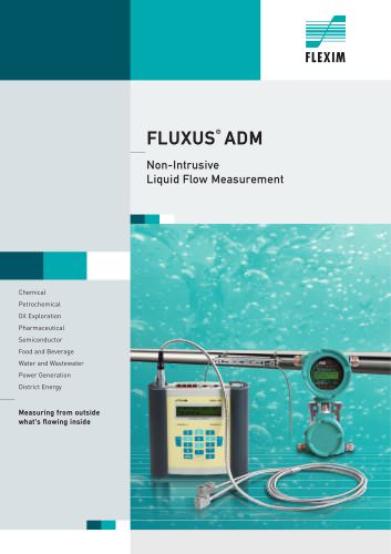 FLUXUS F- ultrasonic flowmeters for liquids