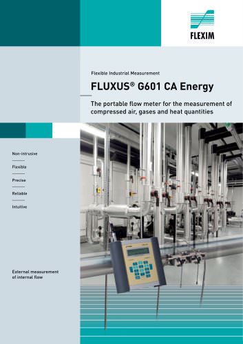 G601 CA Energy - The portable flow meter for the measurement of compressed air, gases and heat quantities