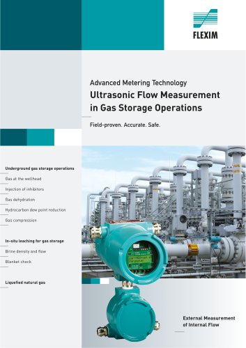 Ultrasonic Flow Measurement in Gas Storage Operations