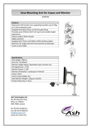 Vesa Mounting Arm