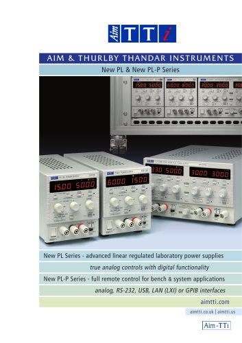 PL and PL-P series DC power supplies