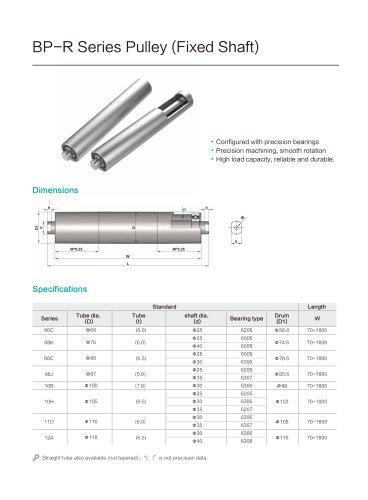 Damon Industry Belt Conveyor Pulley BP-R Series Pulley（Fixed Shaft）