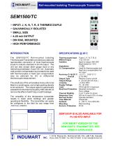 THERMOCOUPLE TEMP. TRANSMITTER SERIES: SEM1500/TC